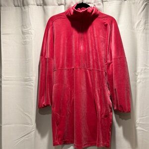 Women's Pink Velvet Tunic